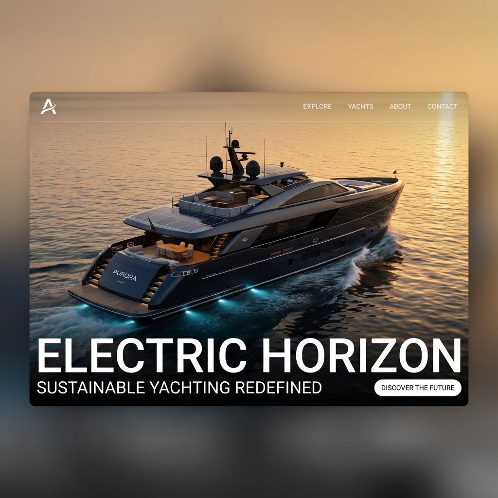 Electric Luxury Superyacht